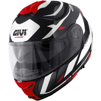 フリップアップヘルメット X.21 EVO NUMBER ブラック/ホワイト/レッド サイズ 60/L GIVI(ジビ)