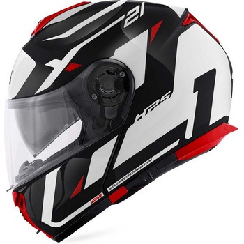 フリップアップヘルメット X.21 EVO NUMBER ブラック/ホワイト/レッド サイズ 60/L GIVI(ジビ)