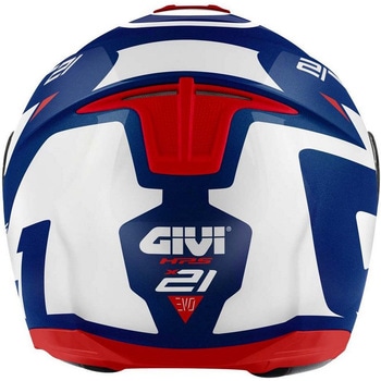 フリップアップヘルメット X.21 EVO NUMBER ホワイト/レッド サイズ 54/XS GIVI(ジビ)