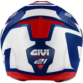 フリップアップヘルメット X.21 EVO NUMBER ホワイト/レッド サイズ 56/S GIVI(ジビ)