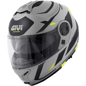 フリップアップヘルメット X.21 EVO NUMBER マットグレー/ブラック/イエロー サイズ 63/XXL GIVI(ジビ)