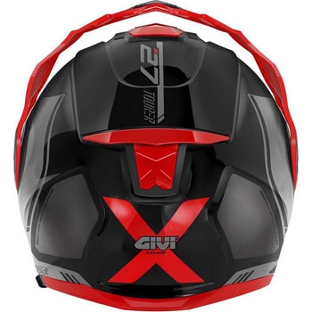 フリップアップヘルメット X.27 TOURER GRAPHIC ブラック/レッド サイズ 60/L GIVI(ジビ)