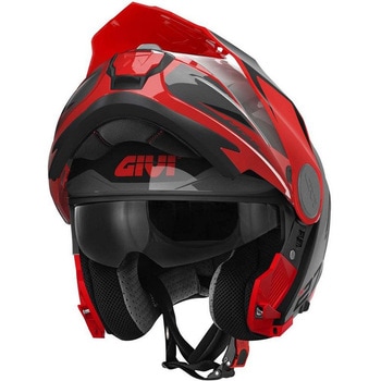 フリップアップヘルメット X.27 TOURER GRAPHIC ブラック/レッド サイズ 63/XXL GIVI(ジビ)