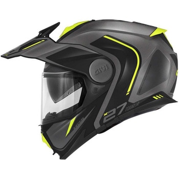 フリップアップヘルメット X.27 TOURER GRAPHIC マットチタン/イエロー サイズ 58/M GIVI(ジビ)