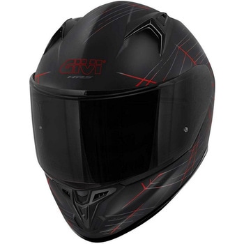 フルフェイスヘルメット 50.7 PHOBIA マットブラック/レッド サイズ 56/S GIVI(ジビ)