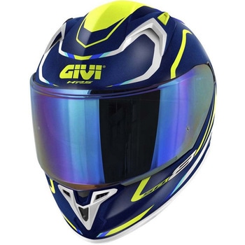 フルフェイスヘルメット 50.8 MACH1 ホワイト/イエロー サイズ 54/XS - GIVI(ジビ)