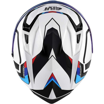 フルフェイスヘルメット 50.8 MACH1 ホワイト/ブラック/レッド サイズ 61/XL GIVI(ジビ)