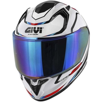 フルフェイスヘルメット 50.8 MACH1 ホワイト/ブラック/レッド サイズ 63/XXL GIVI(ジビ)