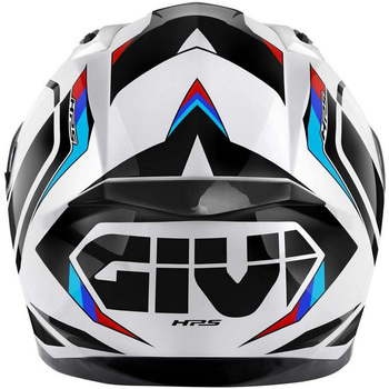 フルフェイスヘルメット 50.8 MACH1 ホワイト/ブラック/レッド サイズ 63/XXL GIVI(ジビ)