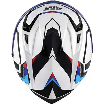 フルフェイスヘルメット 50.8 MACH1 ホワイト/ブラック/レッド サイズ 63/XXL GIVI(ジビ)