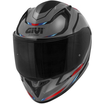 フルフェイスヘルメット 50.8 MACH1 マットグレー/ブラック/レッド サイズ 58/M GIVI(ジビ)
