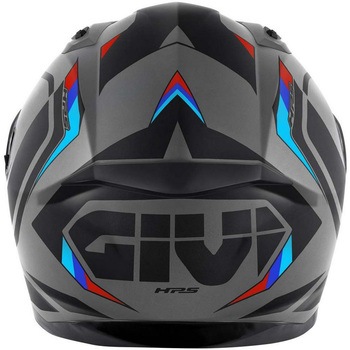 フルフェイスヘルメット 50.8 MACH1 マットグレー/ブラック/レッド サイズ 58/M GIVI(ジビ)