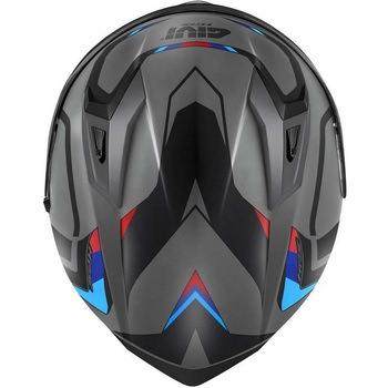 フルフェイスヘルメット 50.8 MACH1 マットグレー/ブラック/レッド サイズ 58/M GIVI(ジビ)