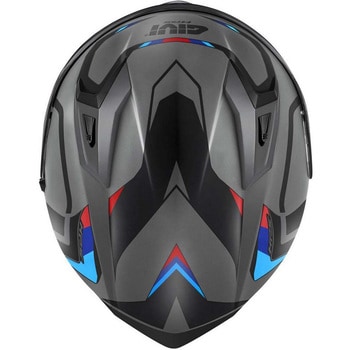 フルフェイスヘルメット 50.8 MACH1 マットグレー/ブラック/レッド サイズ 61/XL GIVI(ジビ)