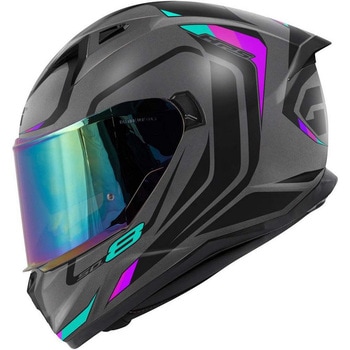 フルフェイスヘルメット 50.8 MACH1 マットチタン/ブラック/ピンク サイズ 54/XS GIVI(ジビ)