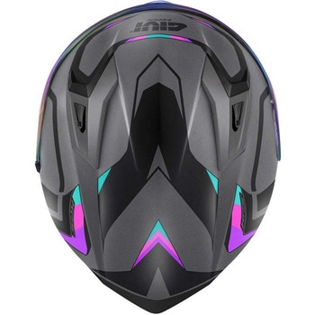 フルフェイスヘルメット 50.8 MACH1 マットチタン/ブラック/ピンク サイズ 54/XS GIVI(ジビ)