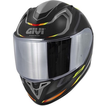 H508FMHBY58 フルフェイスヘルメット 50.8 MACH1 マットブラック/グレー/レッド サイズ 58/M 1個 GIVI(ジビ)  【通販モノタロウ】