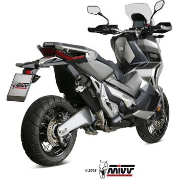 H.066.LDRB マフラー SPORT スリップオンマフラー DELTA RACE スチールブラック HONDA XADV 750 1個 MIVV  【通販モノタロウ】