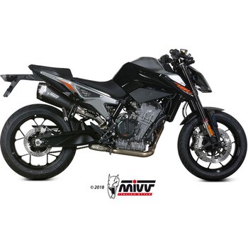 KT.020.LDRB マフラー SPORT スリップオンマフラー DELTA RACE スチールブラック KTM 790 DUKE 1個 MIVV  【通販モノタロウ】