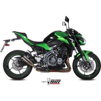 マフラー SPORT スリップオンマフラー DOUBLE GUN FULL チタン KAWASAKI Z900 MIVV (ミヴ)