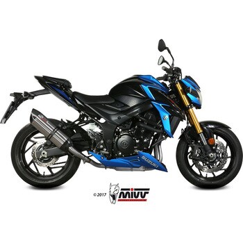 S.048.L7 マフラー SPORT スリップオンマフラー SUONO ステンレス カーボン caps SUZUKI GSXS 750 1個 MIVV  【通販モノタロウ】