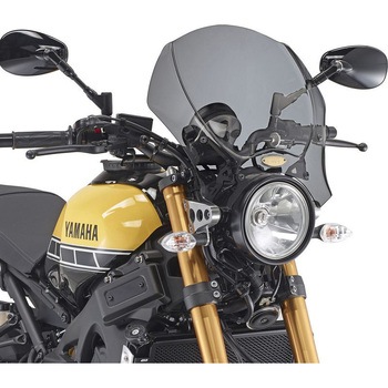 ユニバーサル(汎用) スクリーン ライトスモーク dim. H×W 35×41 cm 取り付けキット非付属 - GIVI(ジビ)
