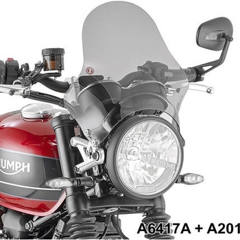 ユニバーサルスクリーン ライトスモーク dim. H×W 295×34 cm 取り付けキット非付属 GIVI(ジビ)