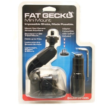 Fat Gecko GoProミニマウント 吸盤式カメラマウント GoProアダプタ付 DDFG-MINI-GP Delkin