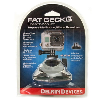 Fat Gecko GoProステルスマウント 吸盤式カメラマウント GoProアダプタ付 DDFG-SLTH-GP Delkin