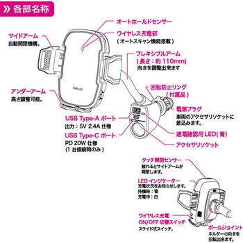 スマートフォン ホルダー Pellucid(旧MIRAREED)