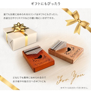 指で弾くピアノ カリンバ初心者セット 絵柄付きタイプ ホームテイスト
