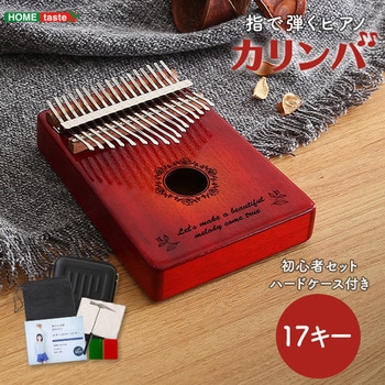 SH-06-KPB17--BR 指で弾くピアノ カリンバ初心者セット 絵柄付きタイプ ハードケースつき ホームテイスト 鍵盤数17キー  幅13cm奥行18.5cm高さ3.2cm SH-06-KPB17--BR - 【通販モノタロウ】