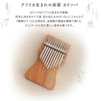 指で弾くピアノ カリンバ初心者セット ハンドメイドタイプ 10キー ホームテイスト