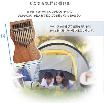 指で弾くピアノ カリンバ初心者セット ハンドメイドタイプ 10キー ホームテイスト
