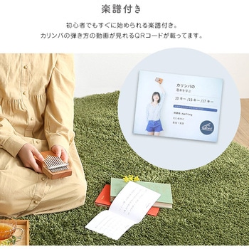 指で弾くピアノ カリンバ初心者セット ハンドメイドタイプ 10キー ホームテイスト