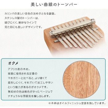 指で弾くピアノ カリンバ初心者セット ハンドメイドタイプ 10キー ホームテイスト