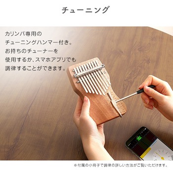 指で弾くピアノ カリンバ初心者セット ハンドメイドタイプ 10キー ホームテイスト