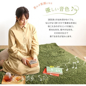 指で弾くピアノ カリンバ初心者セット ハンドメイドタイプ 17キー 穴有 ホームテイスト