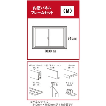 内窓パネルフレームセット 光モール