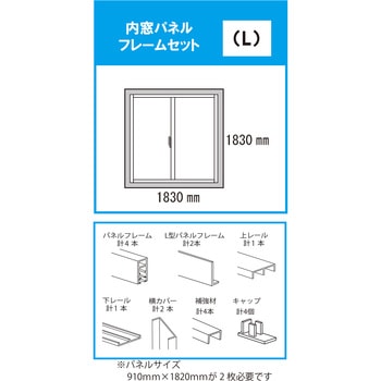 内窓パネルフレームセット 光モール