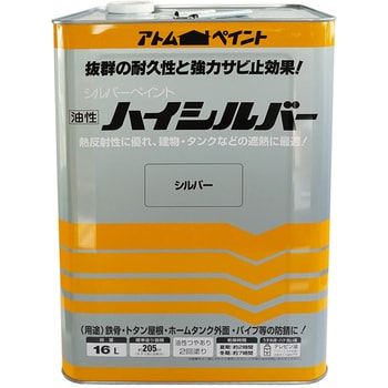 油性トタン・鉄部用塗料 「ハイシルバー」 1缶 アトムハウスペイント