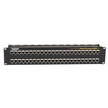 CAT6フィードスルー・パッチパネル ScTP・48ポート BLACK BOX