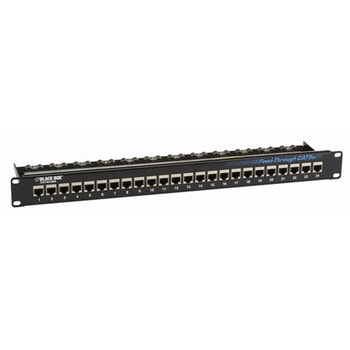 CAT5eフィードスルー・パッチパネル ScTP・24ポート - BLACK BOX