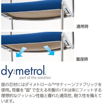 ミーティングチェア MP-220Nシリーズ 塗装脚 内田洋行