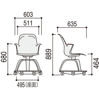 ミーティングチェア Steelcase Node[ノード] 内田洋行