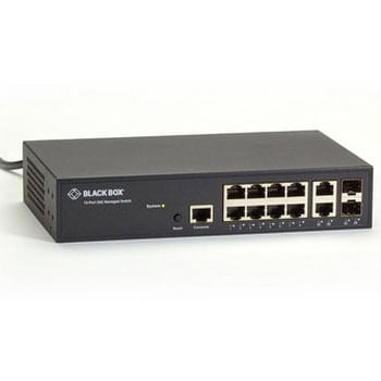ギガビットスイッチ 10ポート管理機能付 10/100/1000B-T(8)+UTP/SFP(2) BLACK BOX
