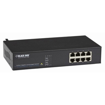 ギガビットスイッチ 8ポート ファンレス仕様 BLACK BOX