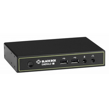 KVMエクステンダー EmeraldSE IP-KVMレシーバ (DVIx2 USBx4 1000BASE-Tx1) BLACK BOX