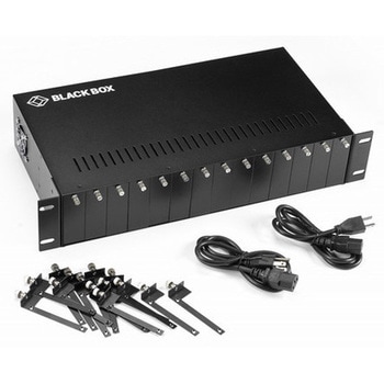メディアコンバータ・シャーシ 14スロット2U BLACK BOX