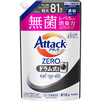 アタックZERO ドラム式専用 つめかえ用 810g 花王